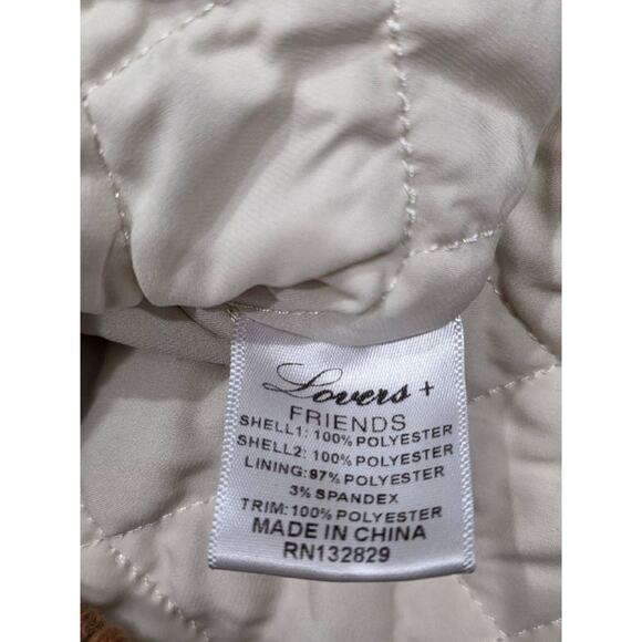 Lovers & Friends x Revolve Y2K Simone Faux Fur Sherpa Bomber Cream XS A004174 - Picture 6 of 8